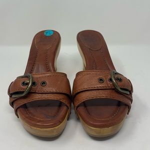 Frye Rust Colored Heel